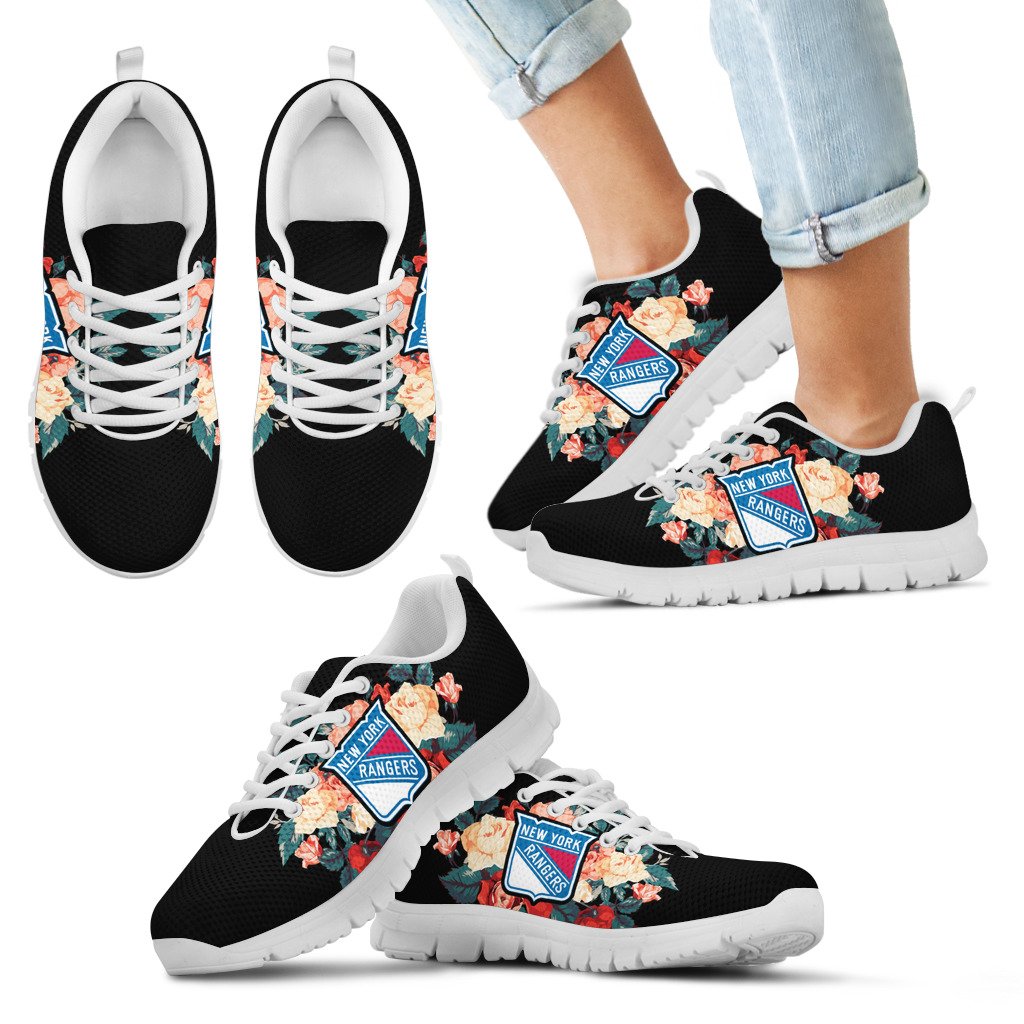 Gorgeous-Flowers-Background-Insert-Pretty-Logo-New-York-Rangers-Sneakers-1