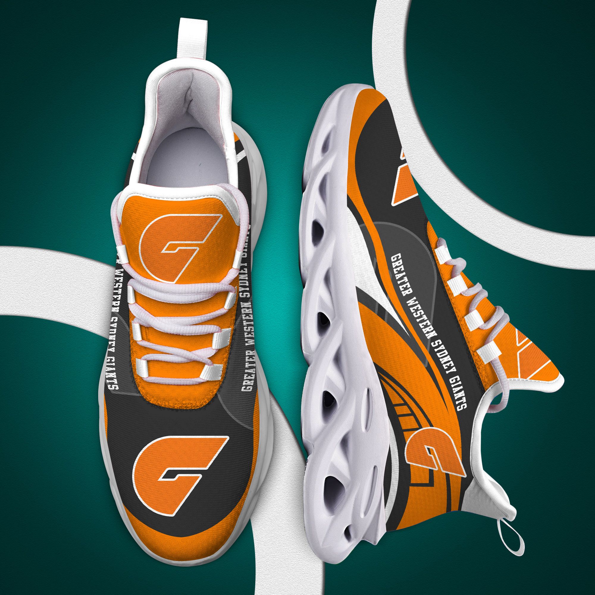 Greater Western Sydney Giants Afl Clunky Max Soul Shoes Greater Western Sydney Giants Afl Clunky Max Soul Shoes