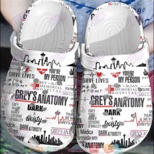 Grey’S Anatomy Crocband Crocs Clog Shoes