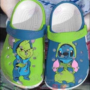Grinch And Stitch Crocband Crocs Clog Shoes