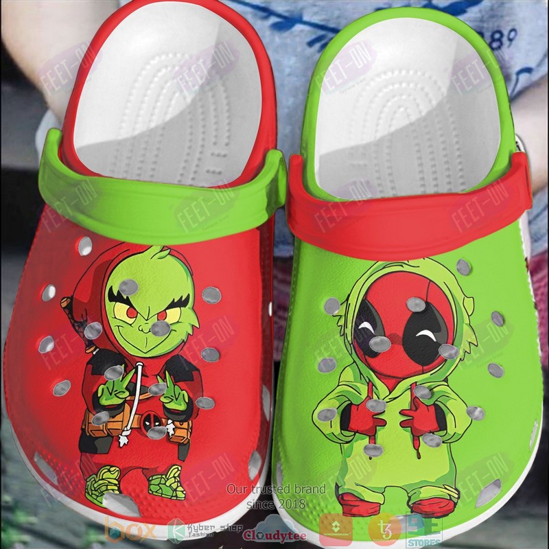 Grinch And Stitch Deadpool Crocband Crocs Clog Shoes Grinch And Stitch Deadpool Crocband Crocs Clog Shoes