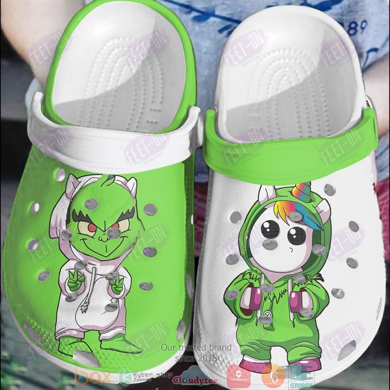Grinch And Unicorn Cute Crocband Crocs Clog Shoes Grinch And Unicorn Cute Crocband Crocs Clog Shoes