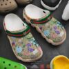 Gucci Flowers Khaki Pattern Crocband Clog Shoes