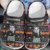 Halloween Pumpkin Michael Myers Crocband Crocs Clog Shoes