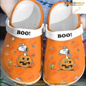 Halloween Snoopy Boo Pumpkin Crocs Clog Shoes