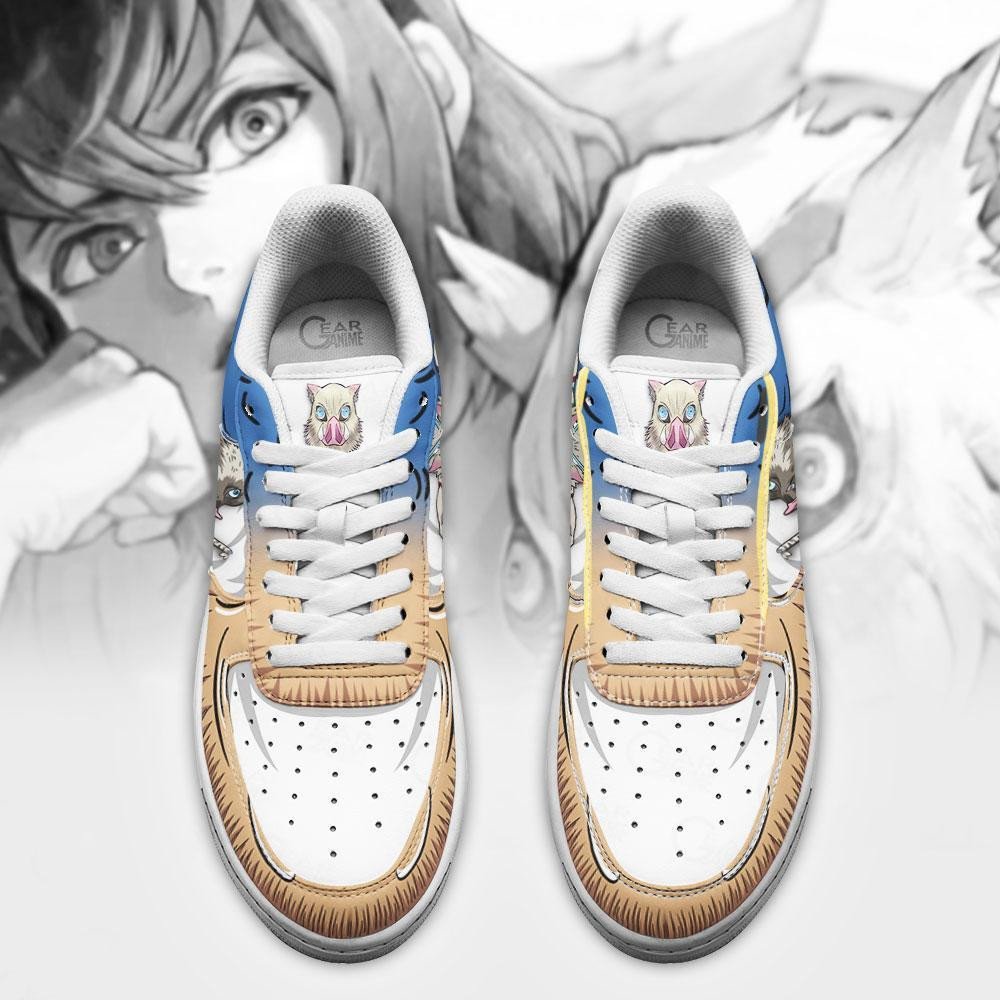 Hashibira Inosuke Anime Demon Slayer Air Force Shoes Hashibira Inosuke Anime Demon Slayer Air Force Shoes