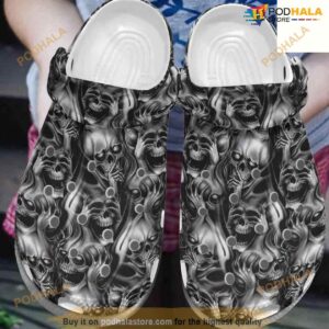 Hear No Evil Skull Shoes Clogsbland Crocs Clog Shoes