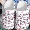 Hello Kitty Cute Pink-White Crocband Crocs Clog Shoes