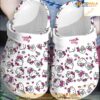 Hello Kitty Pattern Pink White Crocs Clogs Crocband Shoes