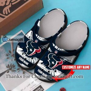 [High-quality] Custom Name Houston Texans Pattern Crocs Gift