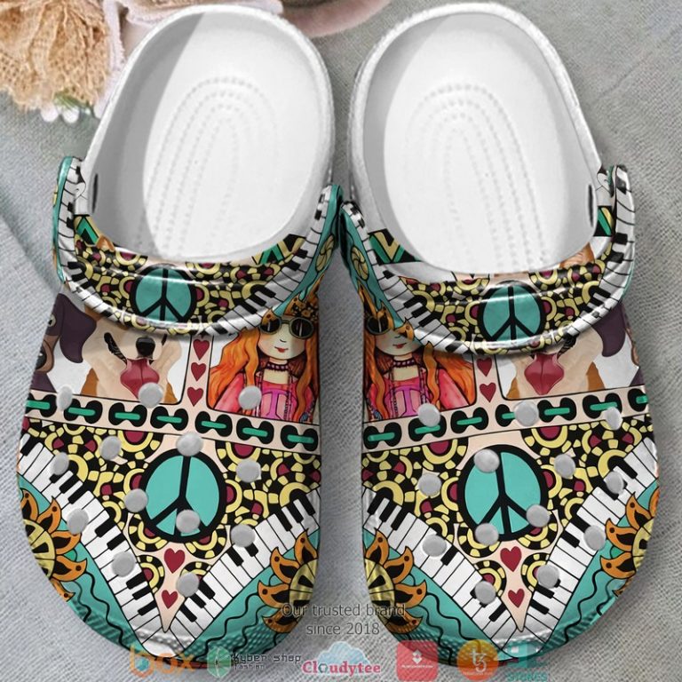 Hippie-Car-For-Dog-Lover-Crocband-Shoes-2