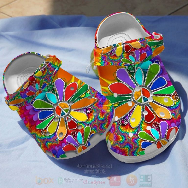 Hippie-Flowers-Crocband-Crocs-Clog-Shoes-1