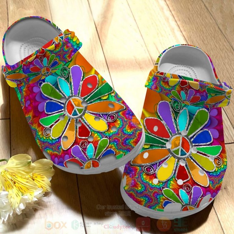 Hippie-Flowers-Crocband-Crocs-Clog-Shoes-2