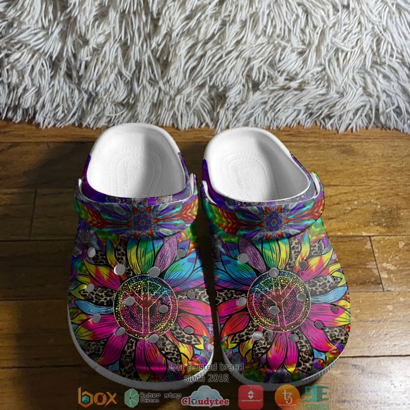 Hippie Sunflower Soul Crocband Shoes Hippie Sunflower Soul Crocband Shoes