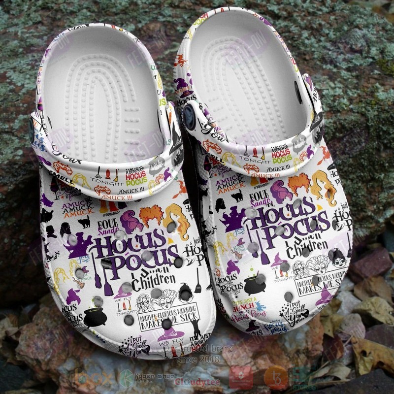 Hocus Pocus White Crocband Crocs Clog Shoes Hocus Pocus White Crocband Crocs Clog Shoes