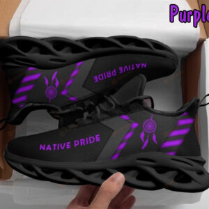 [Hot Sale] Native American Pride Max Soul Running Purple Shoes
