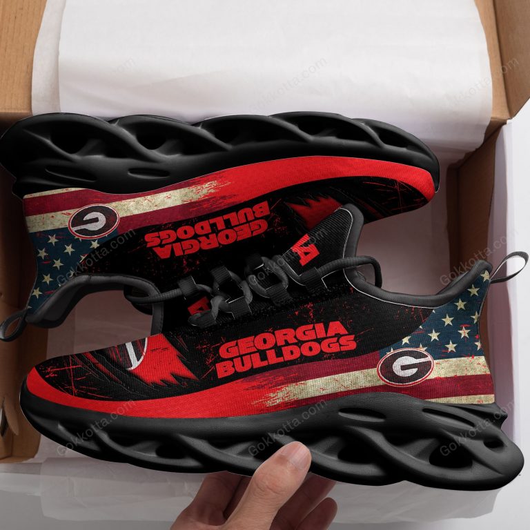 Hot-Sale-Ncaa-Georgia-Bulldogs-American-Flag-Max-Soul-Shoes-2