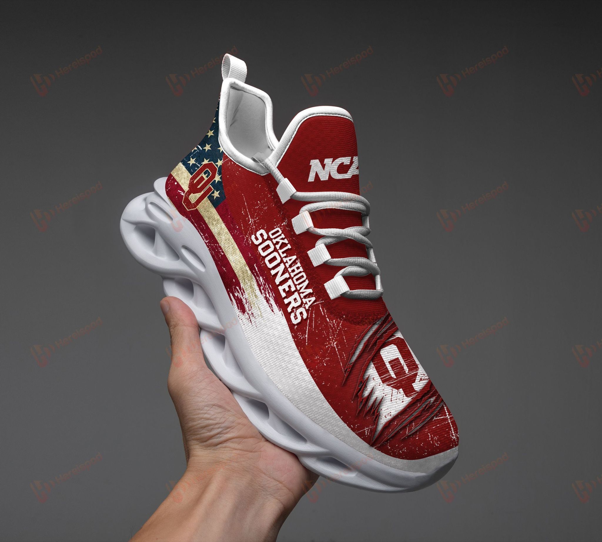 Hot-Sale-Ncaa-Oklahoma-Sooners-American-Flag-Max-Soul-Shoes-2