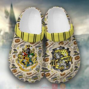 Hufflepuff Harry Potter Cream Crocband Crocs Clog Shoes