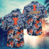 Illinois Fighting Illini Blossom Aloha Hawaiian Shirt