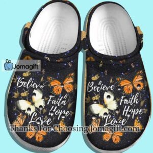 [Incredible] Believe Faith Hope Love Jesus Crocs Gift