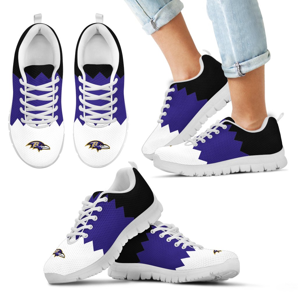 Incredible-Line-Zig-Zag-Disorder-Beautiful-Baltimore-Ravens-Sneakers-1