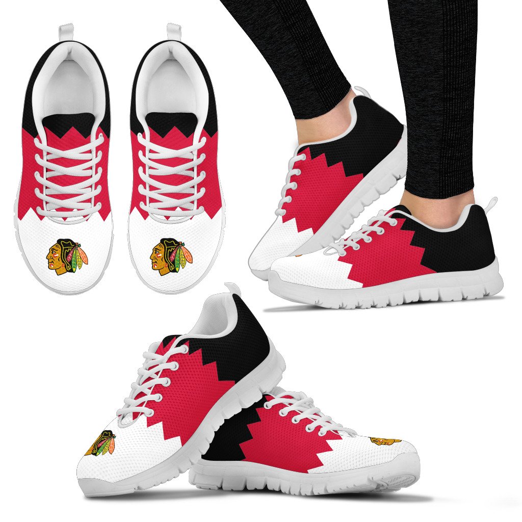 Incredible-Line-Zig-Zag-Disorder-Beautiful-Chicago-Blackhawks-Sneakers-1