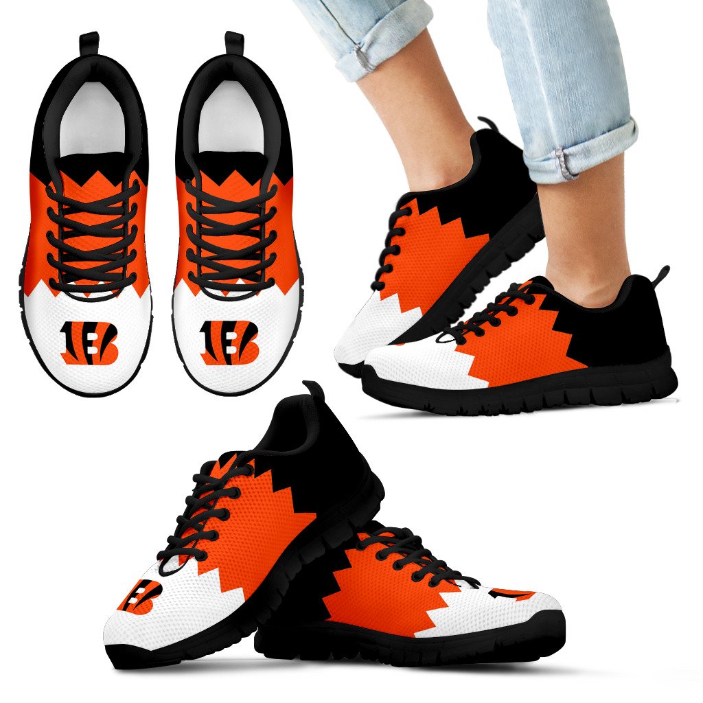 Incredible Line Zig Zag Disorder Beautiful Cincinnati Bengals Sneakers Incredible Line Zig Zag Disorder Beautiful Cincinnati Bengals Sneakers