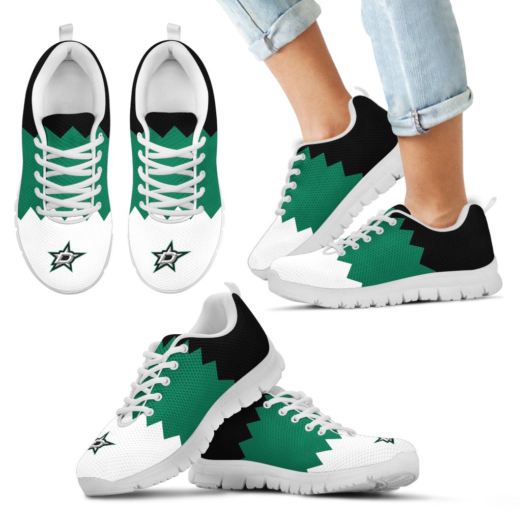 Incredible-Line-Zig-Zag-Disorder-Beautiful-Dallas-Stars-Sneakers-1
