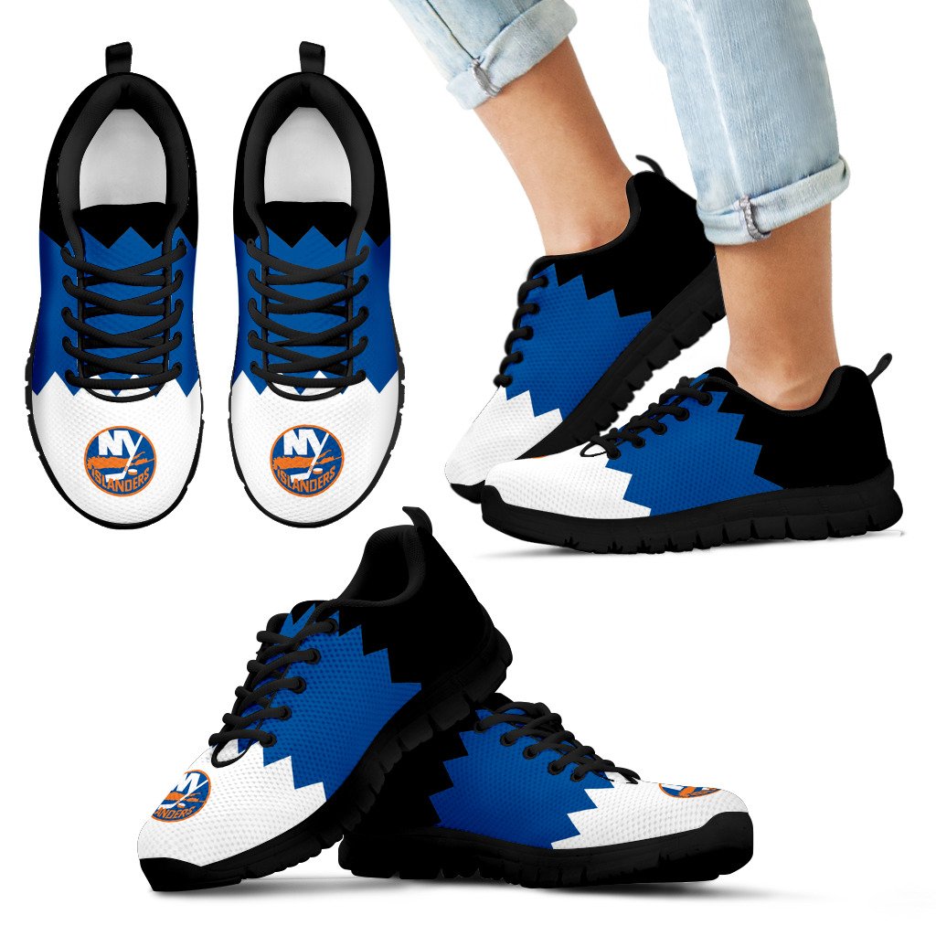 Incredible Line Zig Zag Disorder Beautiful New York Islanders Sneakers Incredible Line Zig Zag Disorder Beautiful New York Islanders Sneakers