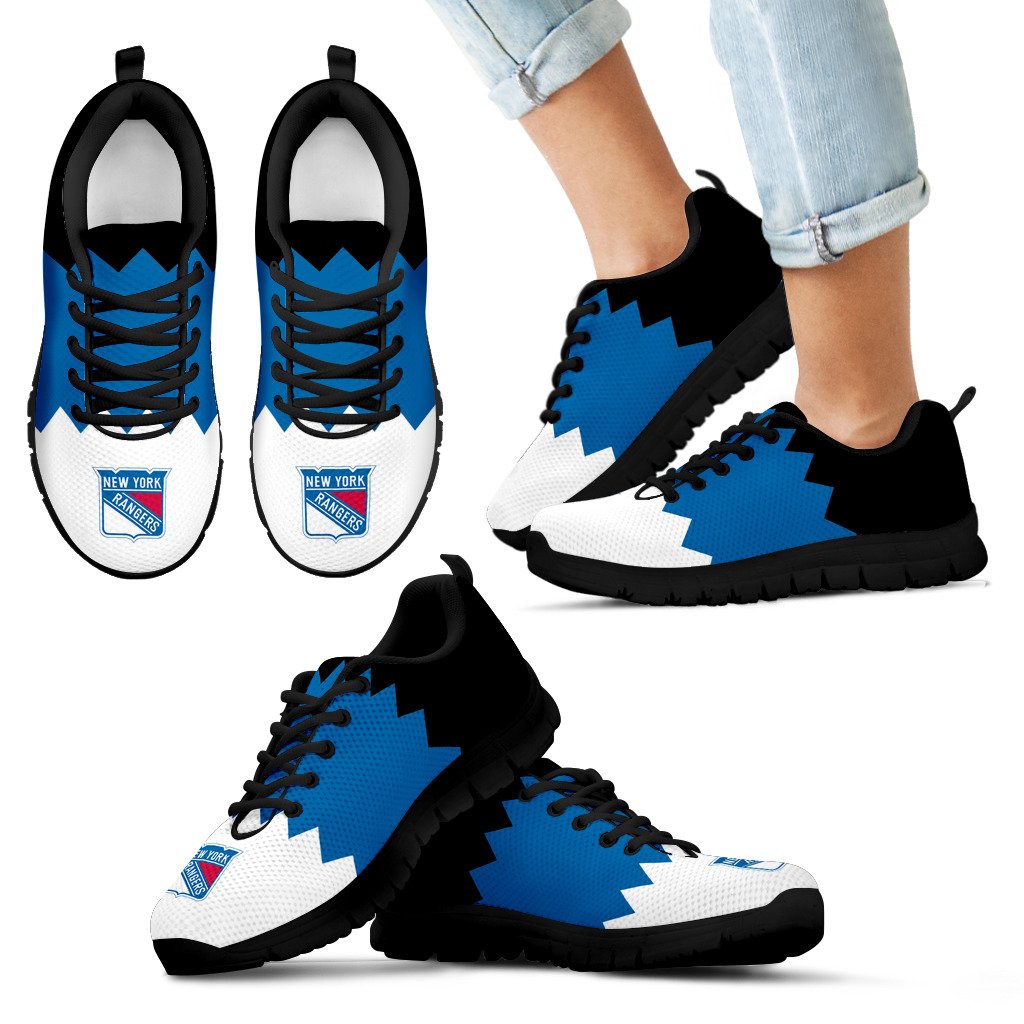 Incredible Line Zig Zag Disorder Beautiful New York Rangers Sneakers Incredible Line Zig Zag Disorder Beautiful New York Rangers Sneakers