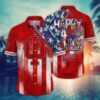 Indiana Hoosiers America Flag Pattern 4th Of July Hawaiian Shirt