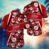 Indiana Hoosiers Summer Flowered Aloha Hawaiian Shirt