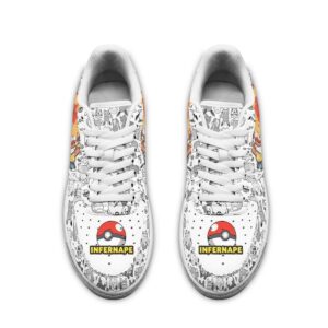Infernape Anime Pokemon Air Force Shoes
