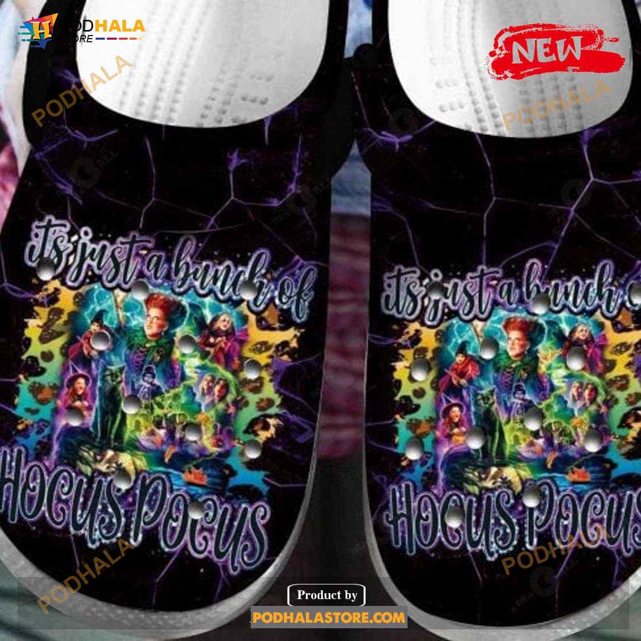 It’s Just A Bunch Of Hocus Pocus Halloween Crocs Classic Clog Shoes It’s Just A Bunch Of Hocus Pocus Halloween Crocs Classic Clog Shoes