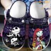 Jack And Sally Halloween Spiderweb Crocs Clog Shoes