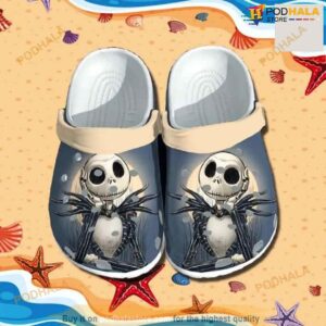Jack Skellington America Flag Crocs Crocband Clogs Comfy Footwear Shoes Gifts For Men Women
