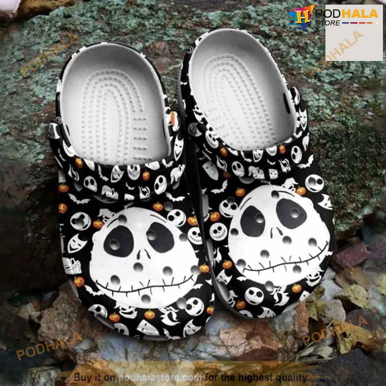 Jack Skellington Cute Icon Crocs Clog Shoes Jack Skellington Cute Icon Crocs Clog Shoes