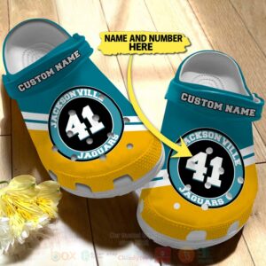 Jacksonville Jaguars Personalized Crocband Crocs Clog Shoes