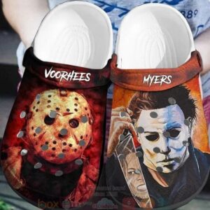Jason Voorhees And Michael Myers Halloween Crocs Clog Shoes