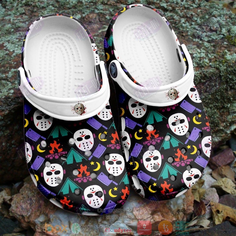 Jason Voorhees Halloween Crocband Crocs Clog Shoes Jason Voorhees Halloween Crocband Crocs Clog Shoes