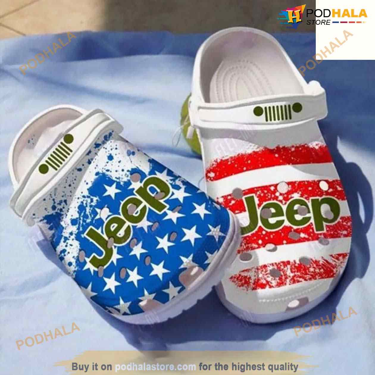 Jeep American Flag Crocs Clog Shoes For Men Women Jeep American Flag Crocs Clog Shoes For Men Women