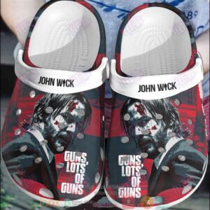 John Wick Guns Lots Of Guns Crocband Crocs Clog Shoes