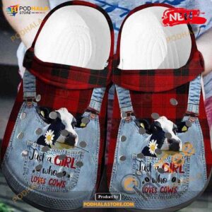 Just A Girl Who Loves Cows Farmer For Unisex & Kids Crocs Classic Clog Shoes