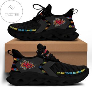 Kansas City Chiefs Autism It S Ok To Be Different Clunky Sneaker Max Soul Shoes