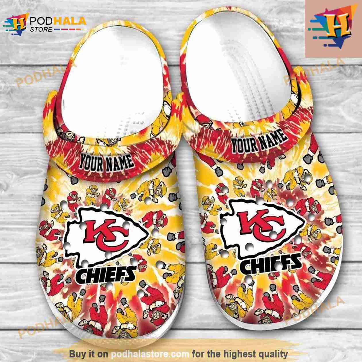Kansas City Chiefs Grateful Dead Custom Personalized Crocs Classic Clogs Shoes Kansas City Chiefs Grateful Dead Custom Personalized Crocs Classic Clogs Shoes