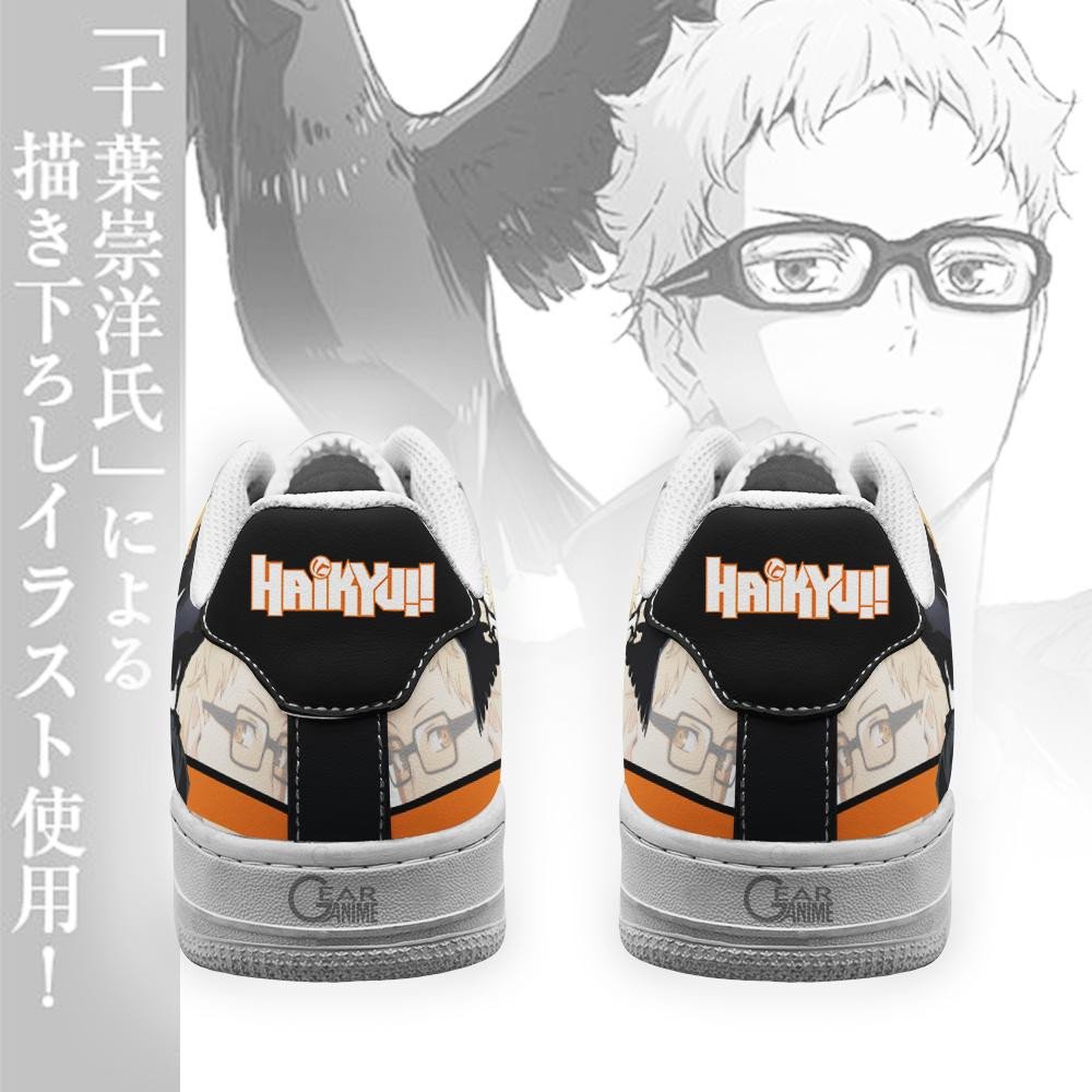 Karasuno Kei Tsukishima Haikyuu Anime Air Force Shoes Karasuno Kei Tsukishima Haikyuu Anime Air Force Shoes