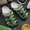 Lacoste Green Black Crocband Clog Shoes
