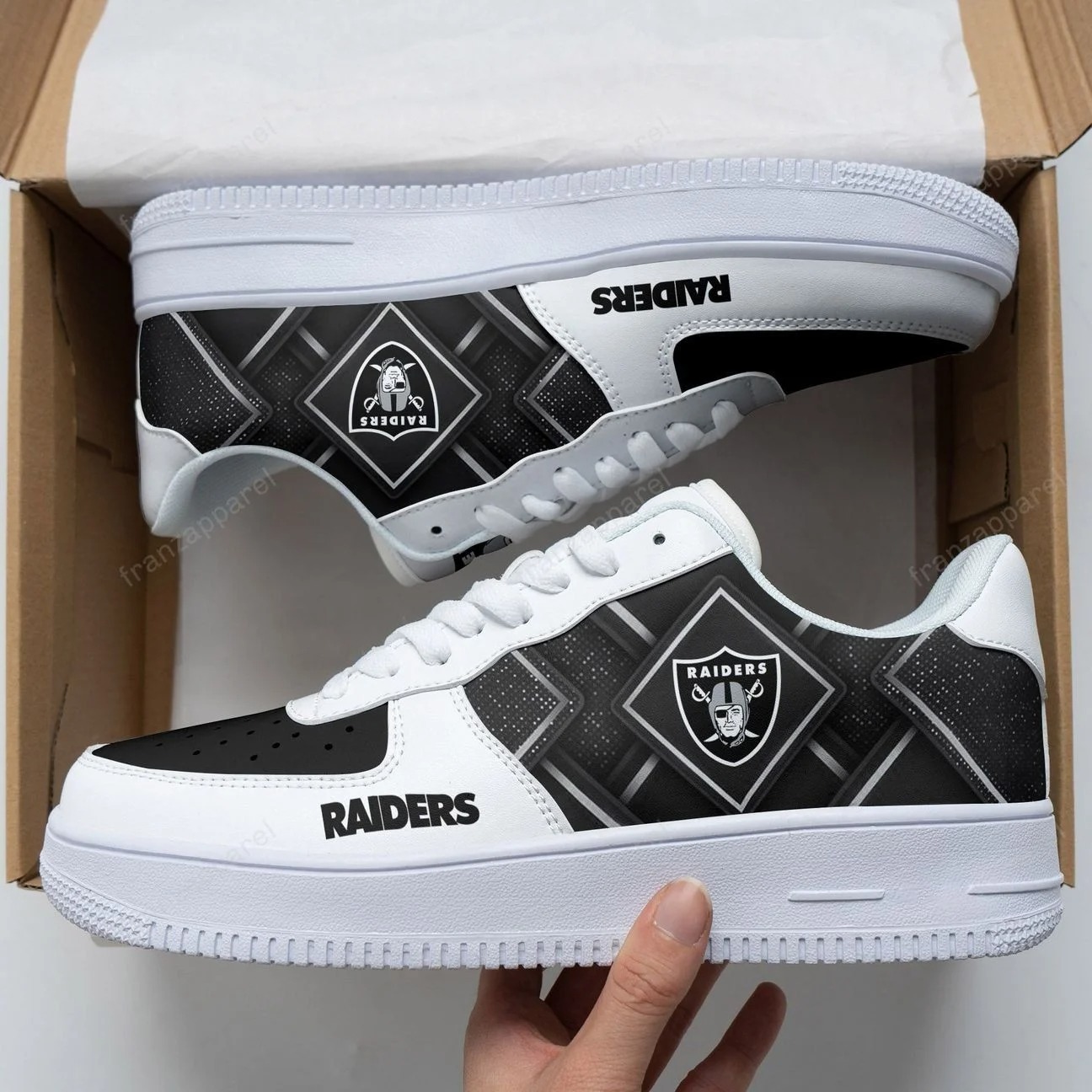 Las Vegas Raiders Air Force 1 Shoes Las Vegas Raiders Air Force 1 Shoes
