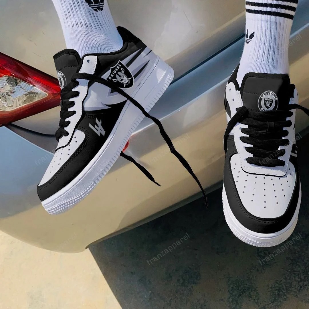 Las Vegas Raiders Black Air Force 1 Shoes Las Vegas Raiders Black Air Force 1 Shoes